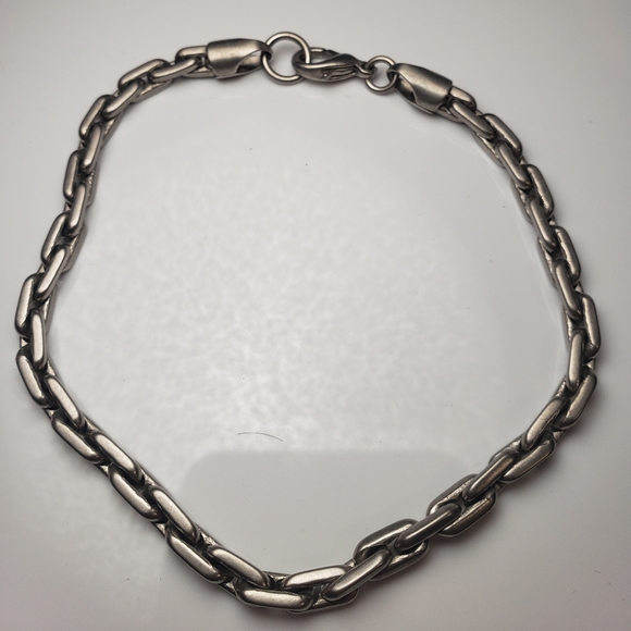 Titanium tone link bracelet - Picture 2 of 5